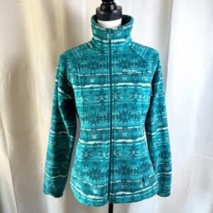 Columbia Benton Springs Fleece Full Zip Sz S Aztec Native Jacket Cozy in EUC